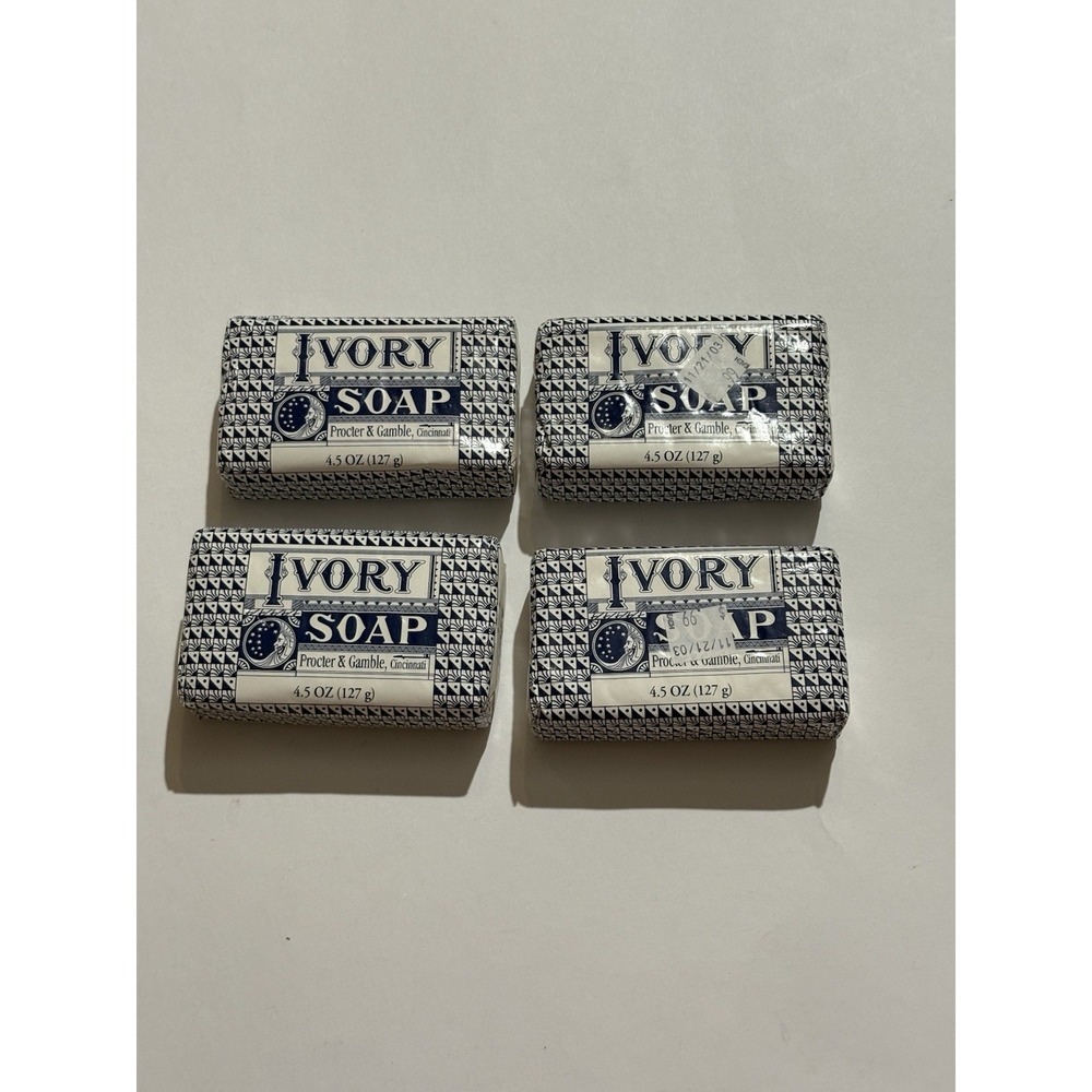 Lot of 4 Vintage Commemorative Ivory Soap Bars by Proctor & Gamble 2001 NOS